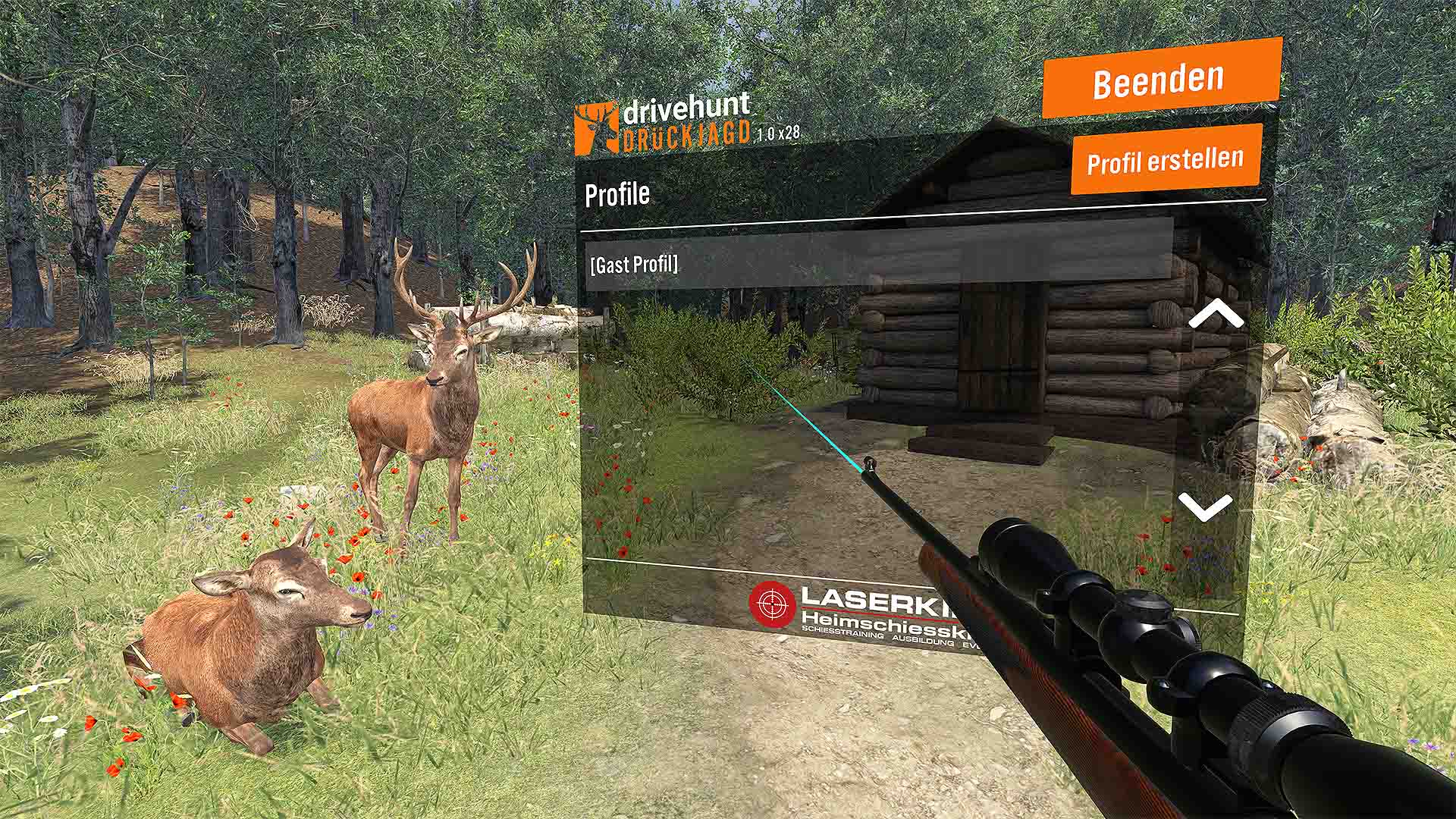 Im Jagdspiel „Clickjagd VR“ von Clockstone kann man virtuell in wunderschöner Umgebung in die Welt eines Jägers eintauchen.