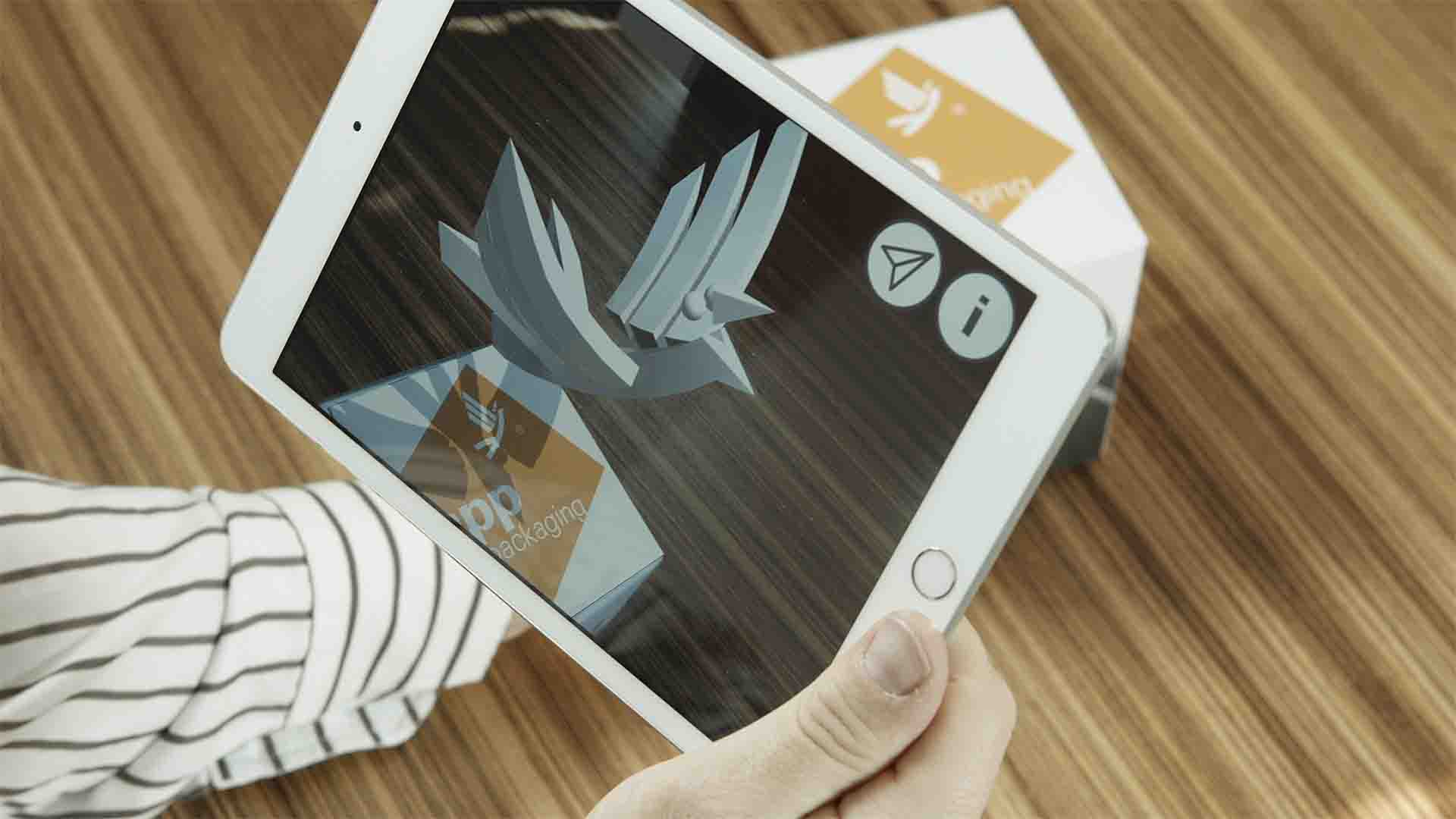 Dinkhauser Kartonagen setzt Augmented Reality für interaktive Verpackungen ein.