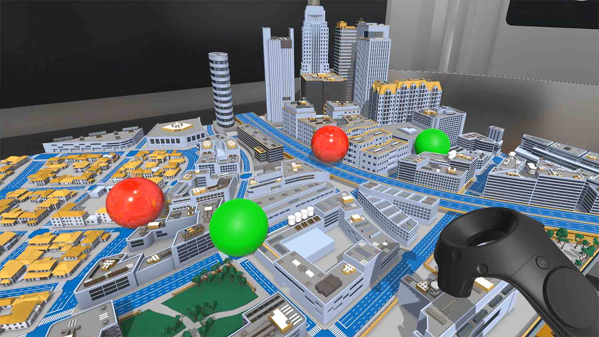 Virtual Reality erweckt die Swarco Traffic World mit Minispielen und vielen interaktiven Elementen zum Leben.